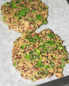 Quinoa Spinach Burgers