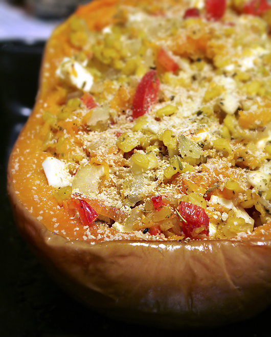 Brown Rice Stuffed Pumpkin