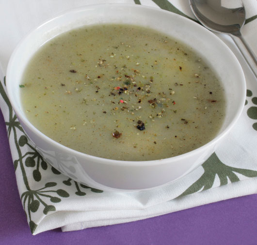 Lightly Curried Cruciferous Soup