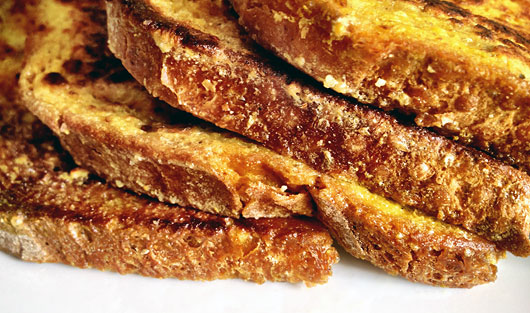 Savory French Toast - a besan toast style breakfast