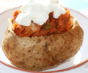 Chilli Stuffed Baked Potato