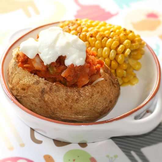 Chilli Stuffed Baked Potato