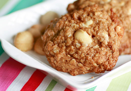 Cashew and Macadamia White Chip Cookies