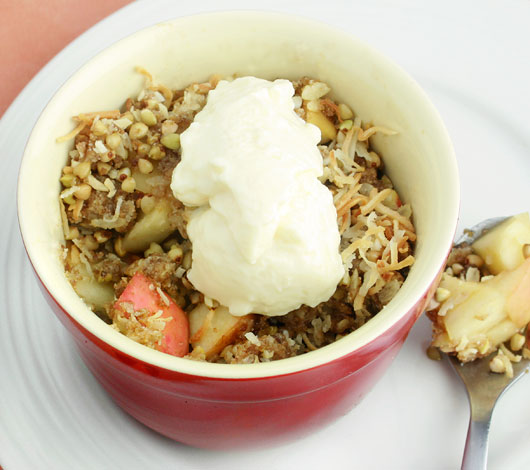 Coconut & Cinnamon Apple Crumble