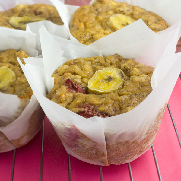 Strawberry Breakfast Muffins