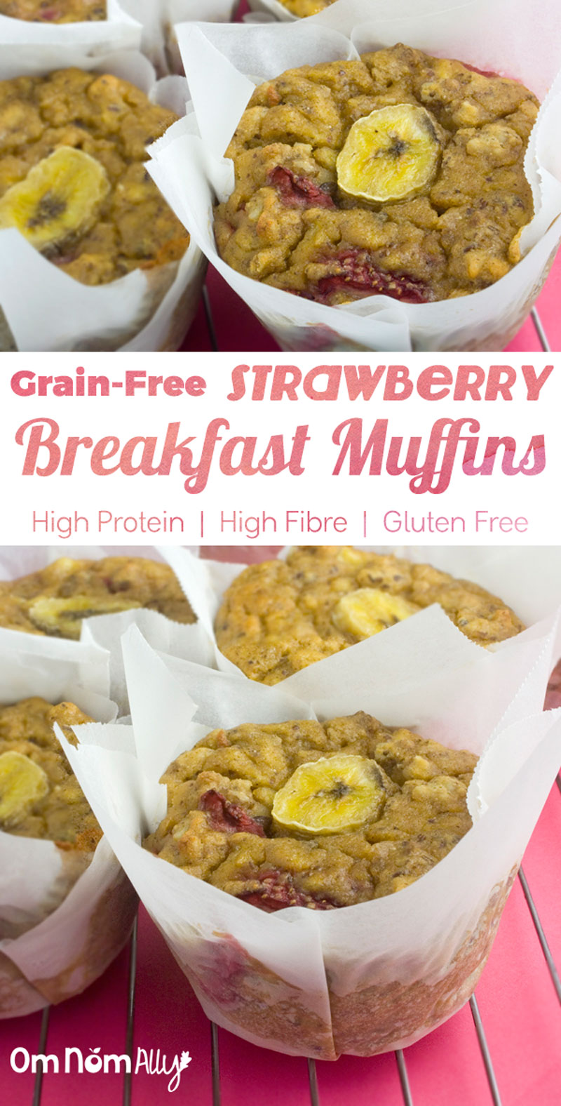 Grain-free Strawberry Breakfast Muffins