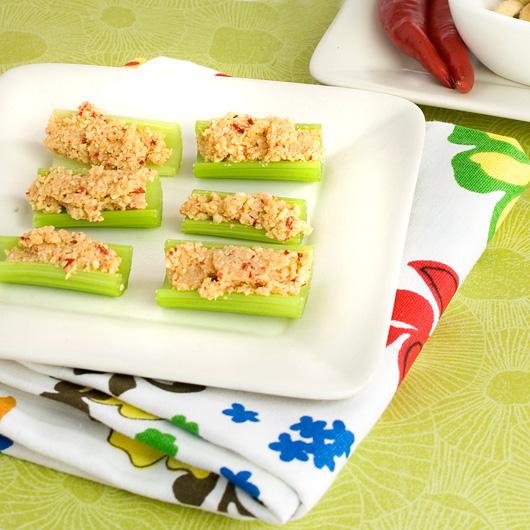 Celery Bites with Savoury Cashew Cheese