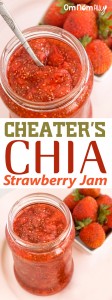 Cheater's Chia Strawberry Jam @OmNomAlly