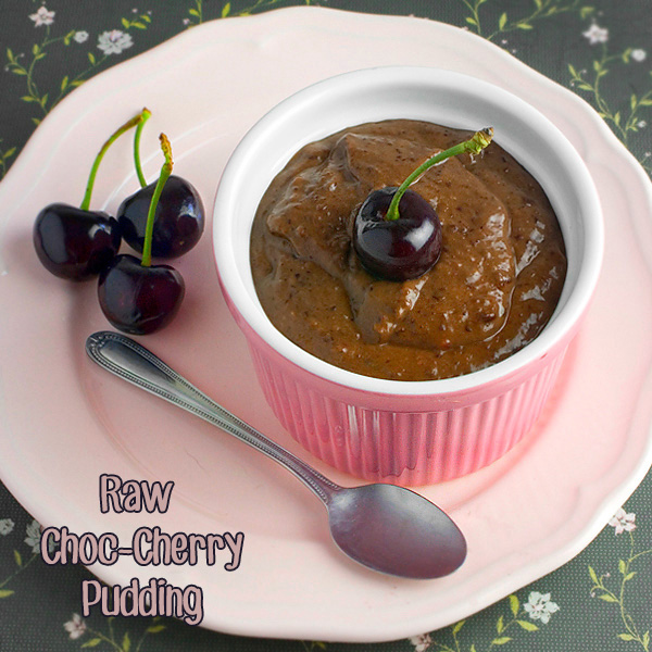 Om Nom Ally - Raw Choc-Cherry Pudding