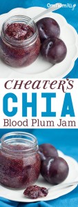 Cheater's Chia Blood Plum Jam @OmNomAlly
