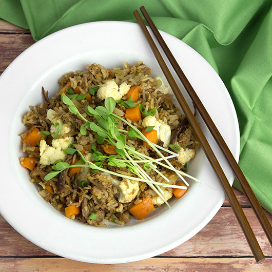 Spicy Plum Pork Fried Rice