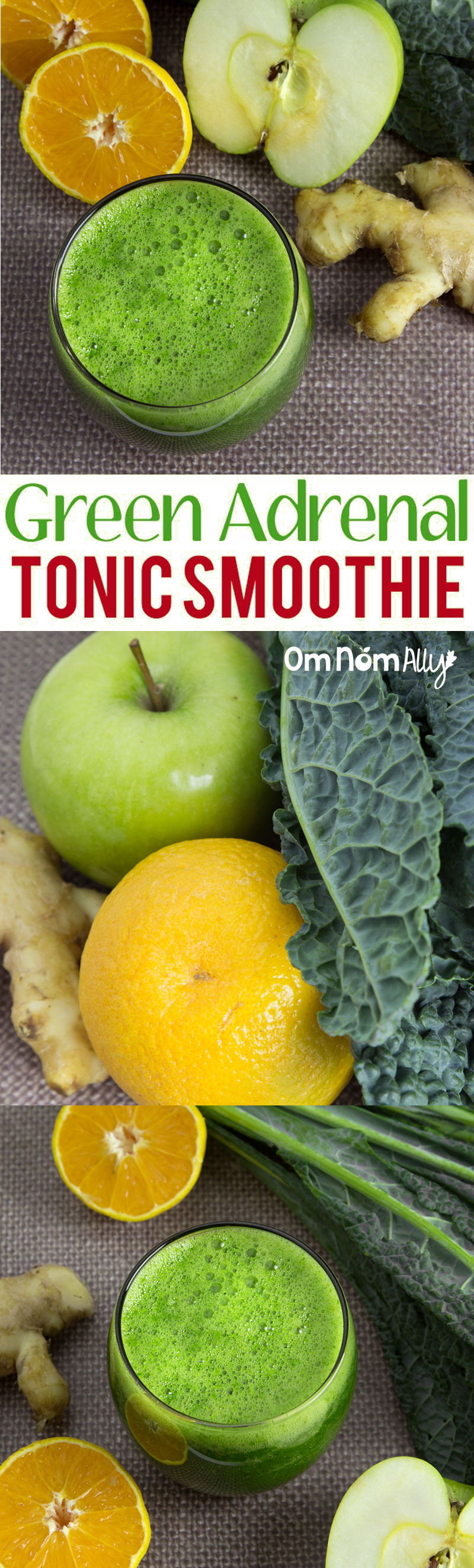 Green Adrenal Tonic Smoothie (Eating For Hormonal Health) @OmNomAlly