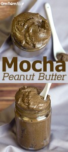 Mocha Peanut Butter @OmNomAlly | Peanut butter is amazing, turn it into a flavour bomb with chocolate and coffee!