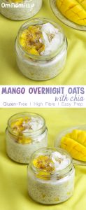 Mango Overnight Oats with Chia @OmNomAlly