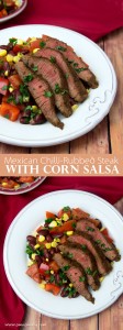 Mexican Chilli-Rubbed Steak with Corn Salsa @ OmNomAlly