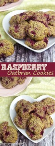 Product Review: Norbu Natural Sweetener + Raspberry Oatbran Cookies @OmNomAlly | With a delightful burst of lemon zest to highlight the tart berry flavour, these Raspberry Oatbran Cookies are sweet and chewy, soft and crunchy all at once.