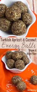 Turkish Apricot & Coconut Energy Balls @OmNomAlly