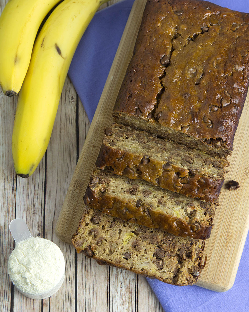 Choc Chip Protein Banana Bread (The Recipe Redux) OmNomAlly