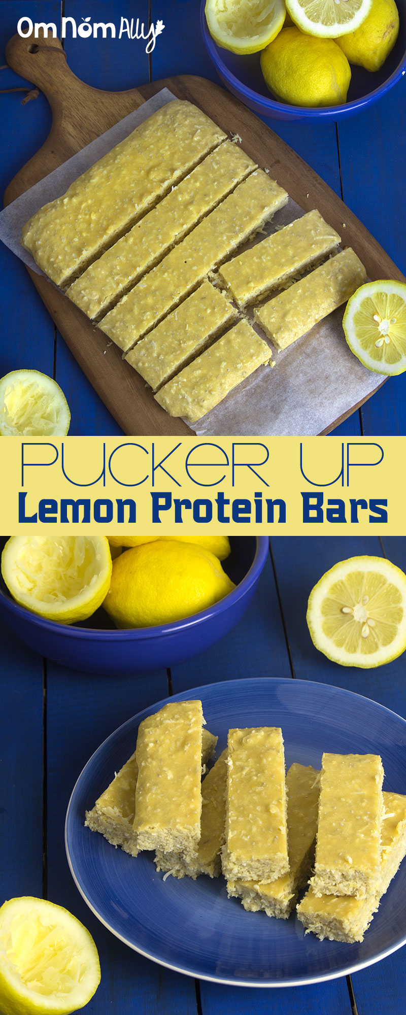 Pucker Up Lemon Protein Bars @OmNomAlly – @OmNomAlly