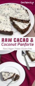 Raw Cacao & Coconut Panforte @OmNomAlly - #Glutenfree #paleo #vegan #raw – this Raw Cacao Panforte is perfect for every holiday table.