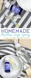 Homemade Restless Leg Spray + How to Make Magnesium Oil @OmNomAlly