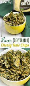 Raw (Dehydrator) Cheesy Kale Chips @OmNomAlly - Vegan, Paleo & Dairy Free
